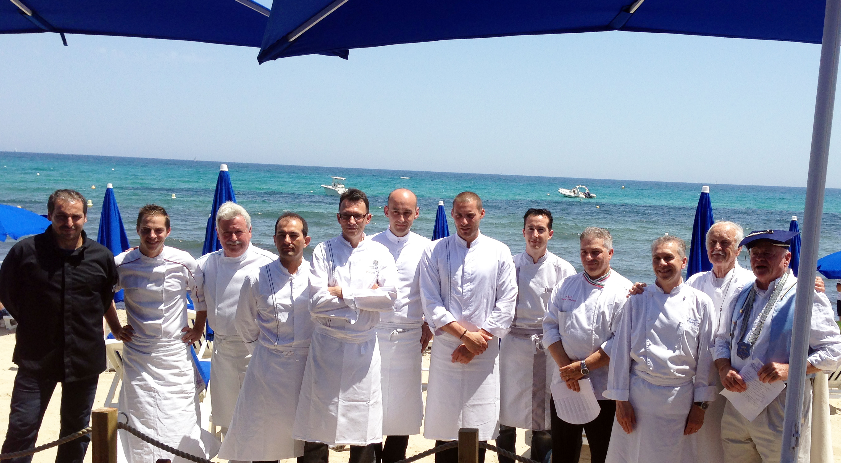 Alain Carro et Vincent Maillard en compagnie des Chefs de l’Académie du Tartare.